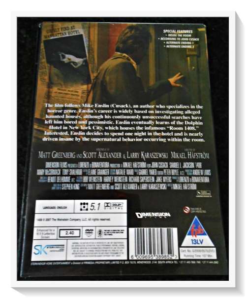 1408 - Based on a Story by Stephen King - DVD - LHV16 - Disc & Cover in Excellent Condition*