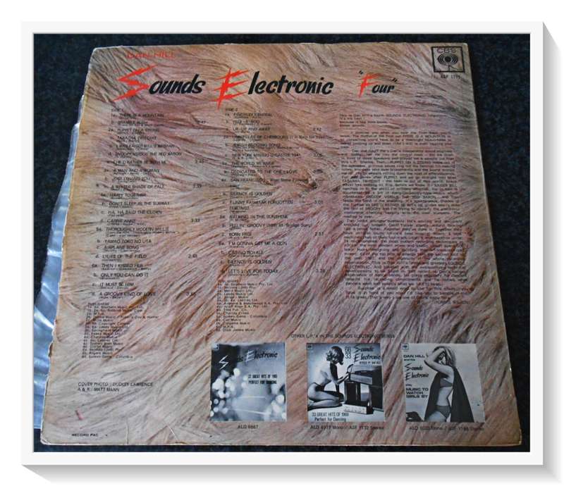DAN HILL: Sounds Electronic Four - 4o Great Hits - CBS - LP: Sleeve (Fair) Record (Good)