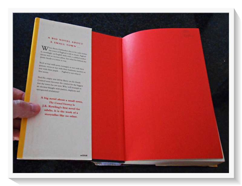 J. K. ROWLING: Casual Vacancy - First Edition Hardcover - Little Brown - 2012 - Condition: (B)