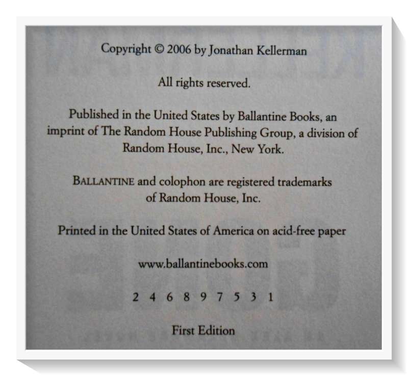 Jonathan Kellerman: Gone - First Edition Hardback - 2006 - Ballantine - Condition: A