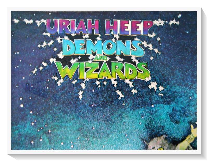 URIAH HEEP - Demons & Wizards - ISLAND RECORDS - Condition: Cover/Sleeve: Fair  Record: Very Good*