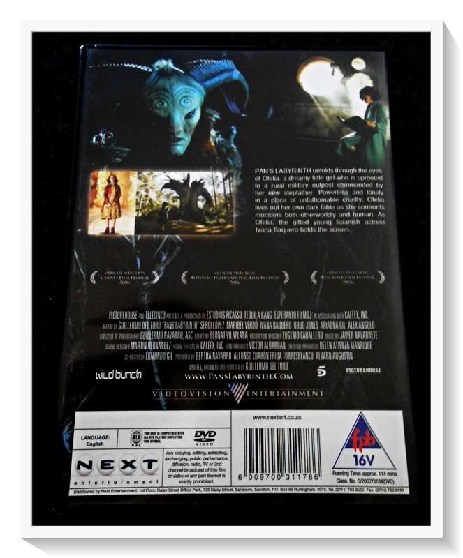 Pan`s Labyrinth - Guillermo Del Toro - Art Film - Spanish - Condition: Like New*****