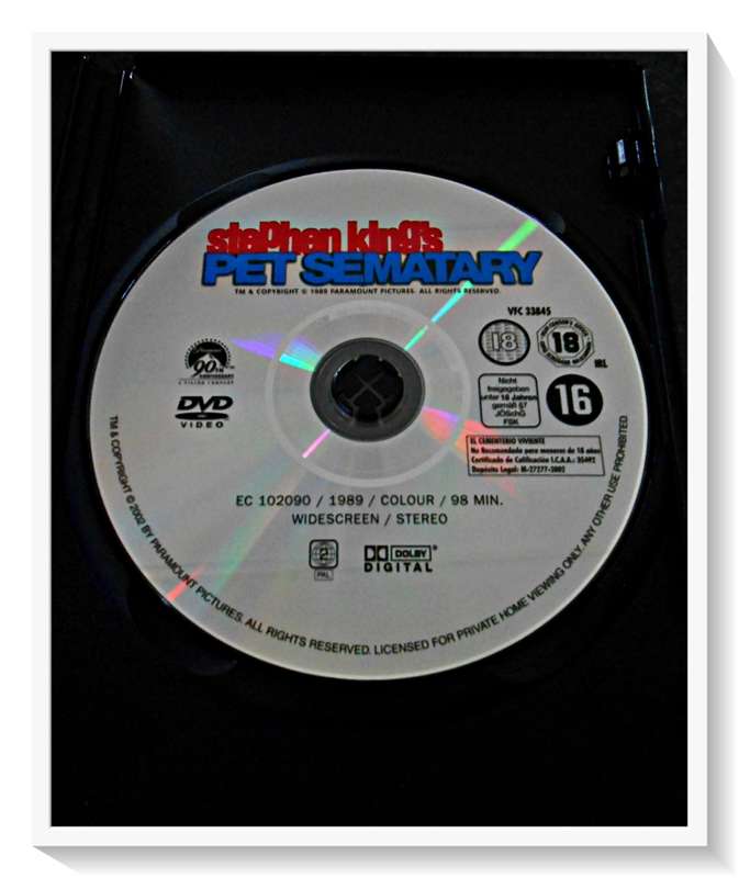 Stephen King - Pet Cemetary - HORROR - DVD - Condition: LIKE NEW *
