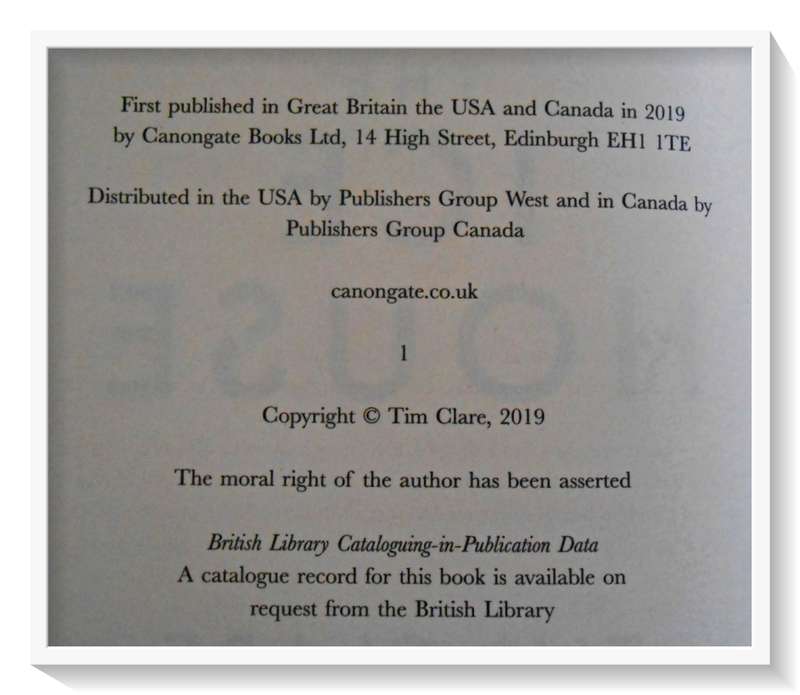 The Ice House by TIM CLARE - 2019 - First Edition Hardcover - Canongate Press - Condition: A+