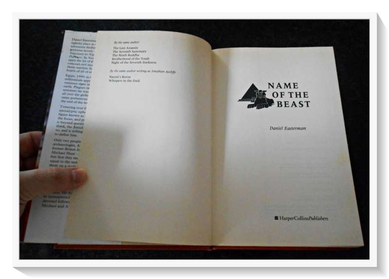 DANIEL EASTERMAN: Name of the Beast - First Edition - 1992 - Harper Collins - Condition: B+