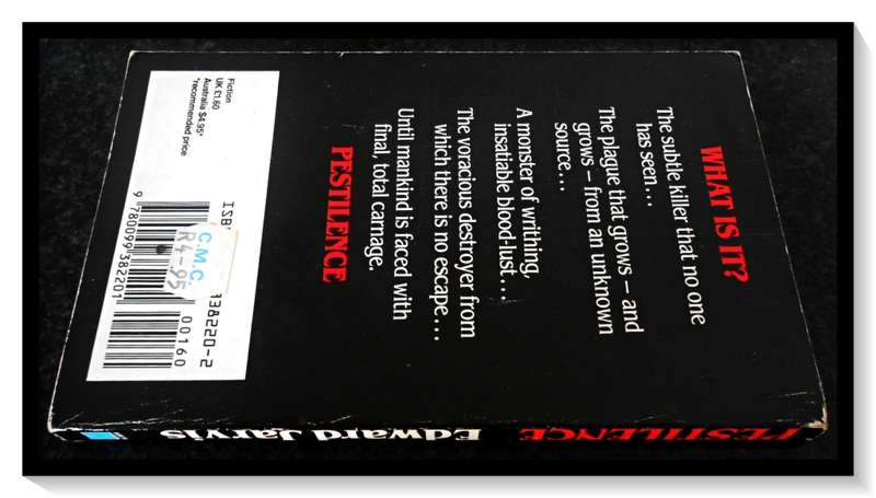 Edward Jarvis: Pestilence - British Pulp Horror Collectable - 1984 HAMLYN - CONDITION: B+