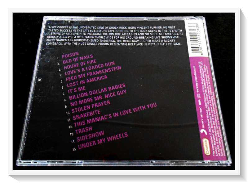 Alice Cooper: The Best of - Camden Sony Music 2009 - Disc & Booklet in Excellent Condition*