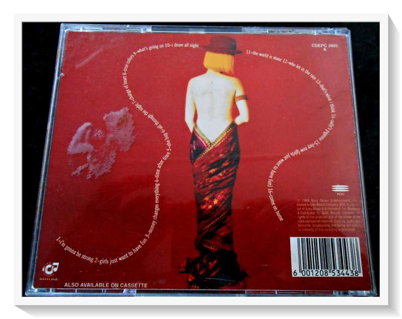CYNDI LAUPER: Twelve Deadly Cyns - EPIC Records 1994 - Disc & Booklet in Very Good Condition (B+)