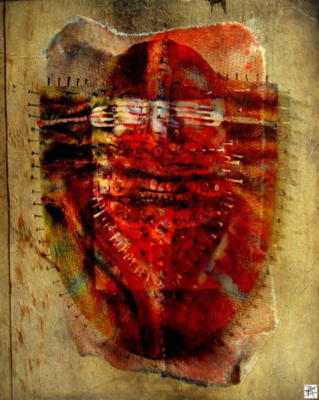 `Babylonian Pain Agent` - Limited Edition Print - Dark Art by SA Surrealist Ras Steyn (MFA)