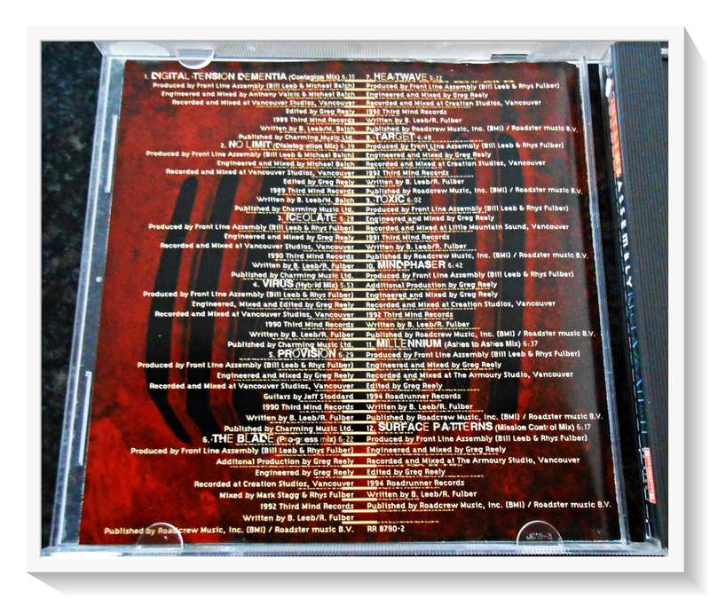 FRONTLINE ASSEMBLY: Reclamation - 1997 - RoadRunner Records - Disc & Booklet in Very Good Condition*