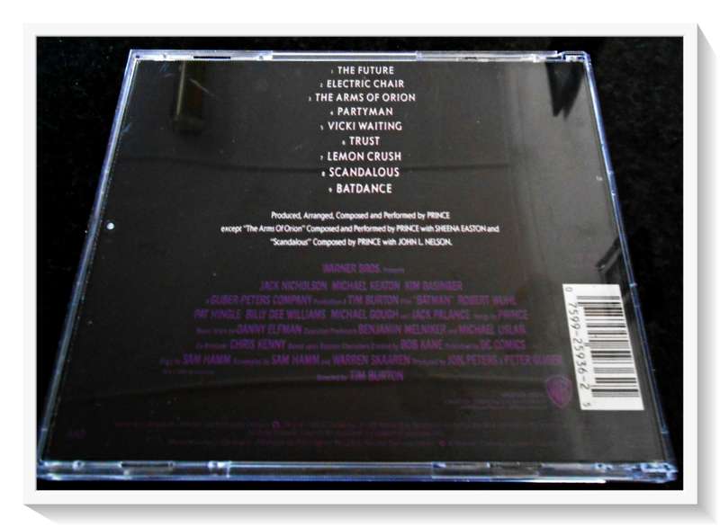 BATMAN - Soundtrack - 1989 - Jack Nicholson - Prince - Booklet & Disc Good - See images*