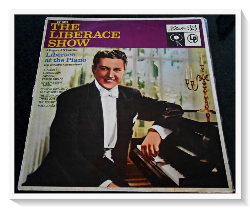 LIBERACE: The Liberace Show - TV FAVORITES - LP Cover (Fair/Good) + LP Record (Very Good)