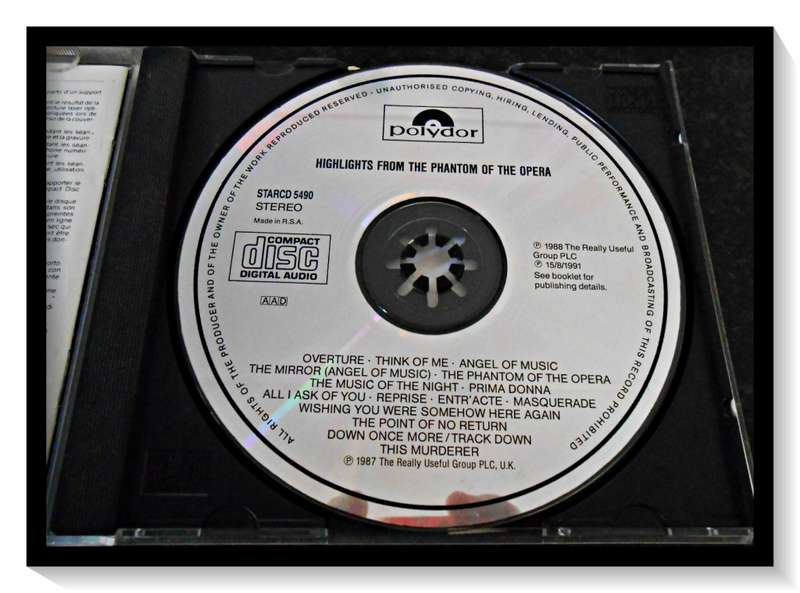 The Phantom of the Opera - The Original London Cast - 1988 - Polydor - Good Condition*
