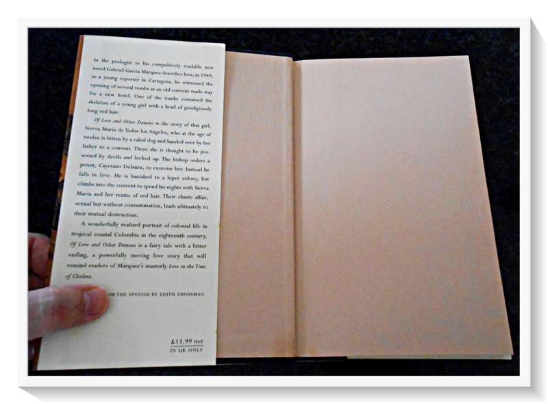 Gabriel Garcia Marquez: Of Love & Other Demons - First UK Edition - Jonathan Cape Pub. B+ Condition*