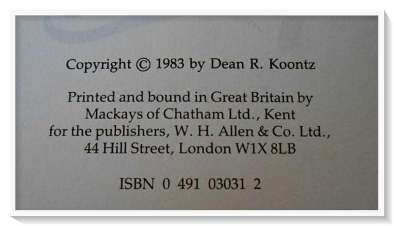 Phantoms by DEAN R. KOONTZ - First British Edition - 1983 - Horror - W.H. Allen - Condition: B+