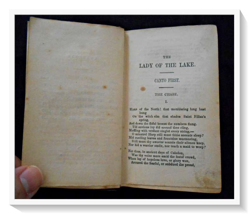 Lady of the Lake & The Last Minstrel - Sir Walter Scott - 1843 Pub. J.S. Pratt: London (181 Years)