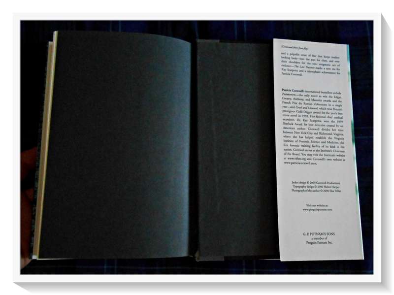 The Last Precinct : PATRICIA CORNWELL - PUTNAM & Sons -2000 - First Edition - Condition: B+