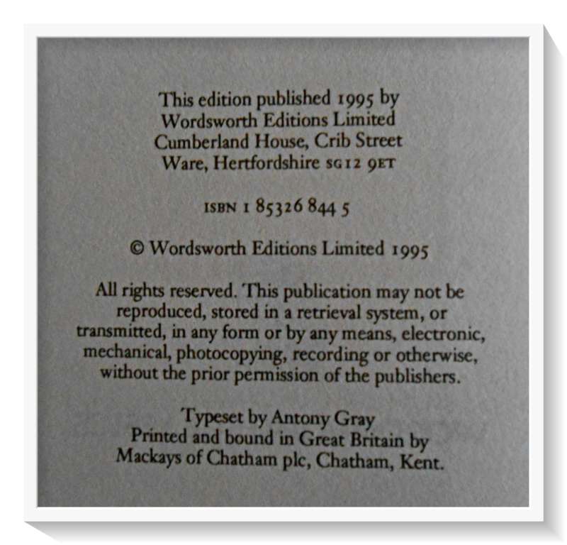 EDGAR ALLAN POE: Tales of Mystery & Imagination - Wordsworth Classics - 1995 - Condition: B+ to A