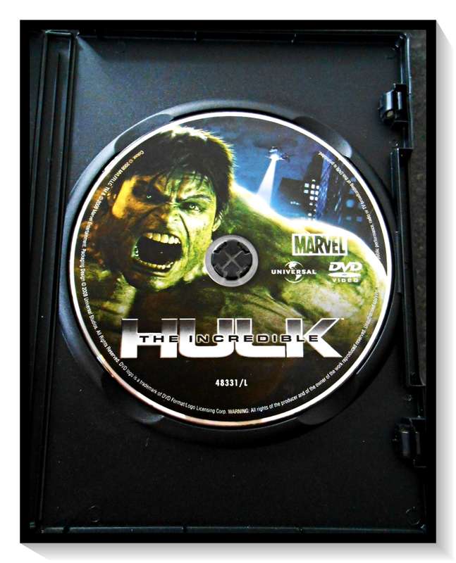 The Incredible Hulk - UNIVERSAL/Marvel 2 - 13V - DVD: Disc & Casing with Cover:Very Good Condition