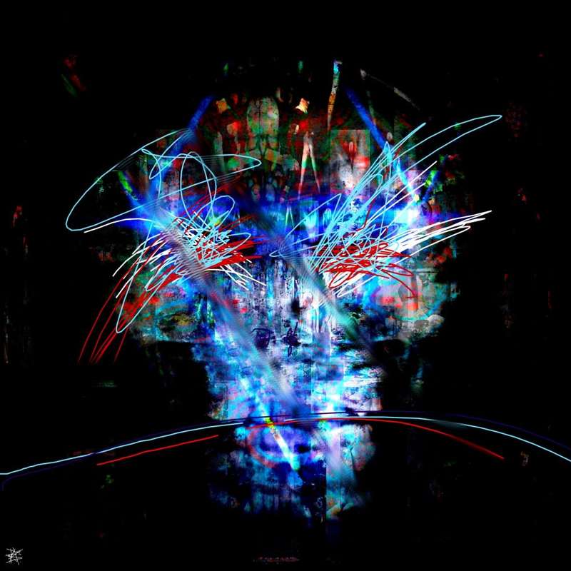 Abstract Photography: `Death of a Replicant` by Ras Steyn (MFA) - 1M by 1M (Large) Canvas Mounted*
