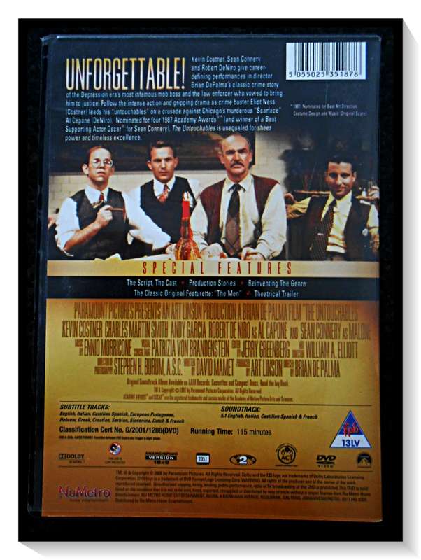The Untouchables - Special Collector`s Edition - PARAMOUNT - 2-13LV - In Excellent Condition*