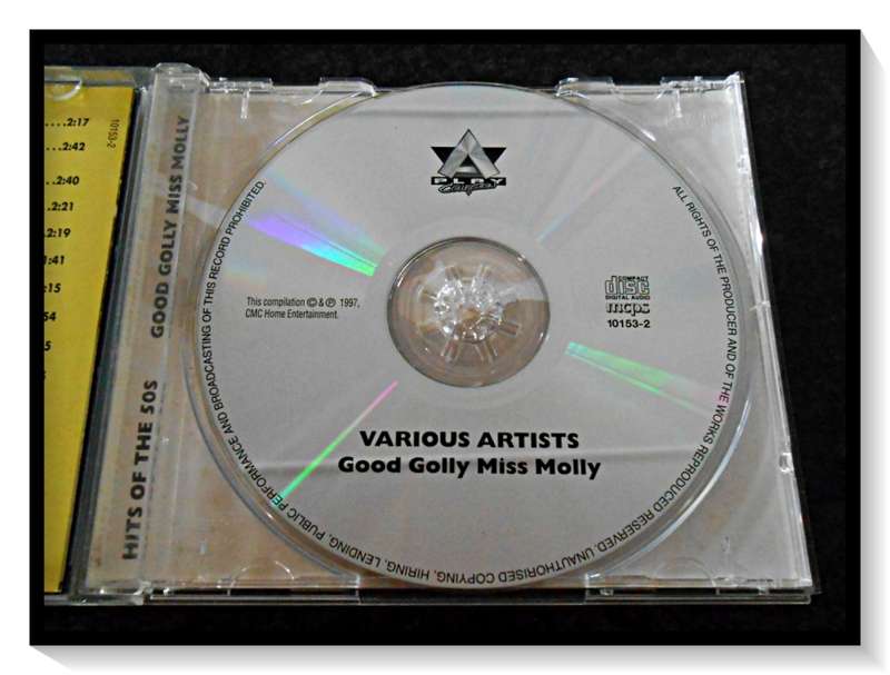 HITS OF THE 50s: Various Artists - Good Golly Miss Molly - CD - 1997 - Disc & Casing in VG Cond. *