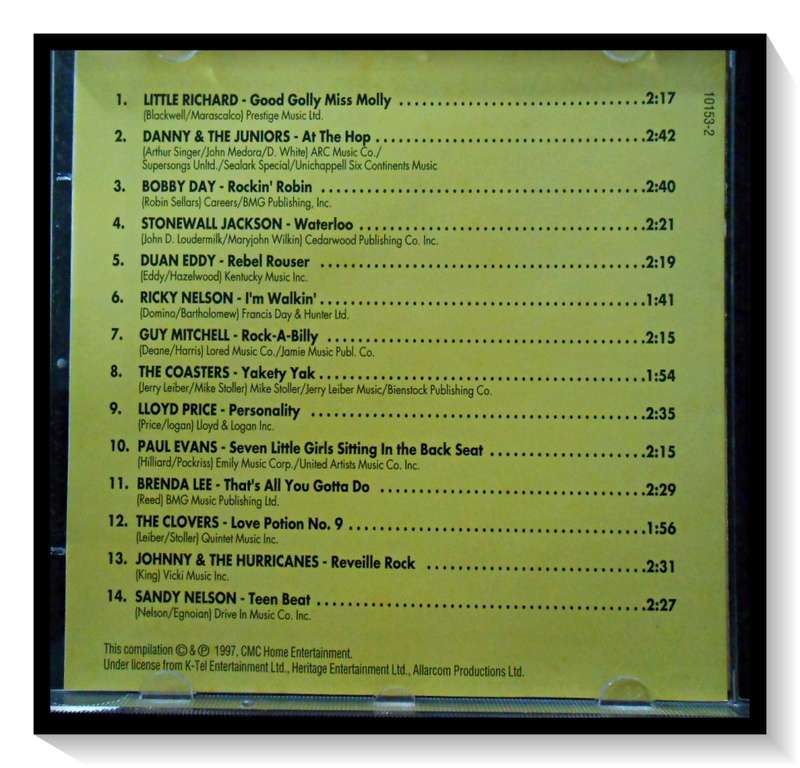 HITS OF THE 50s: Various Artists - Good Golly Miss Molly - CD - 1997 - Disc & Casing in VG Cond. *