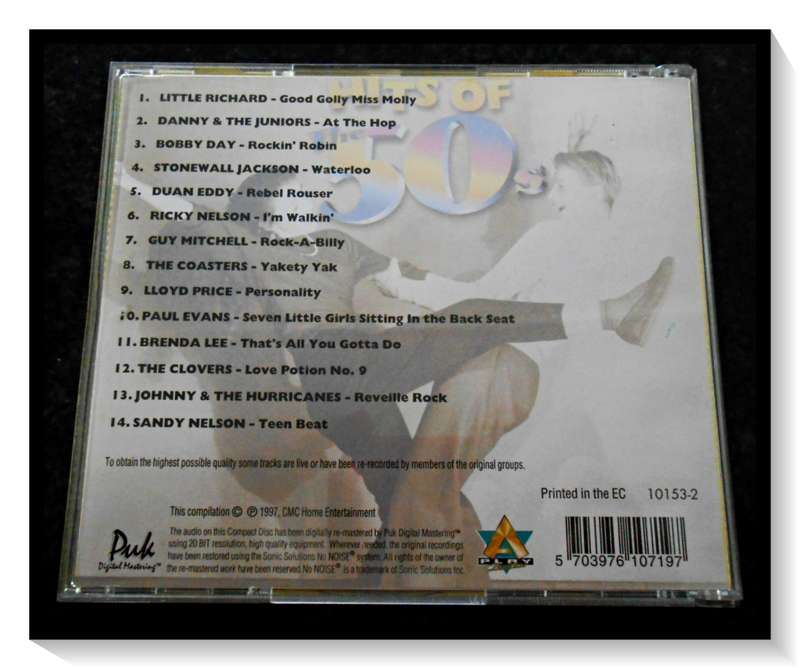 HITS OF THE 50s: Various Artists - Good Golly Miss Molly - CD - 1997 - Disc & Casing in VG Cond. *