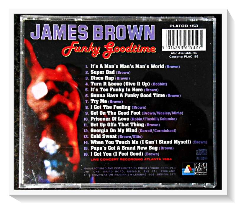 James Brown: FUNKY GOODTIME - 16 Hits - PRISM LEISURE RECORDS - Condition: Very Good