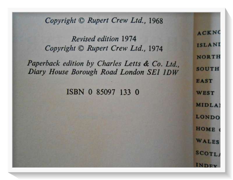 The GhostHunters Road Book by John Harries - 1974 - Published by LETTS - Rare Find B+ Condition*