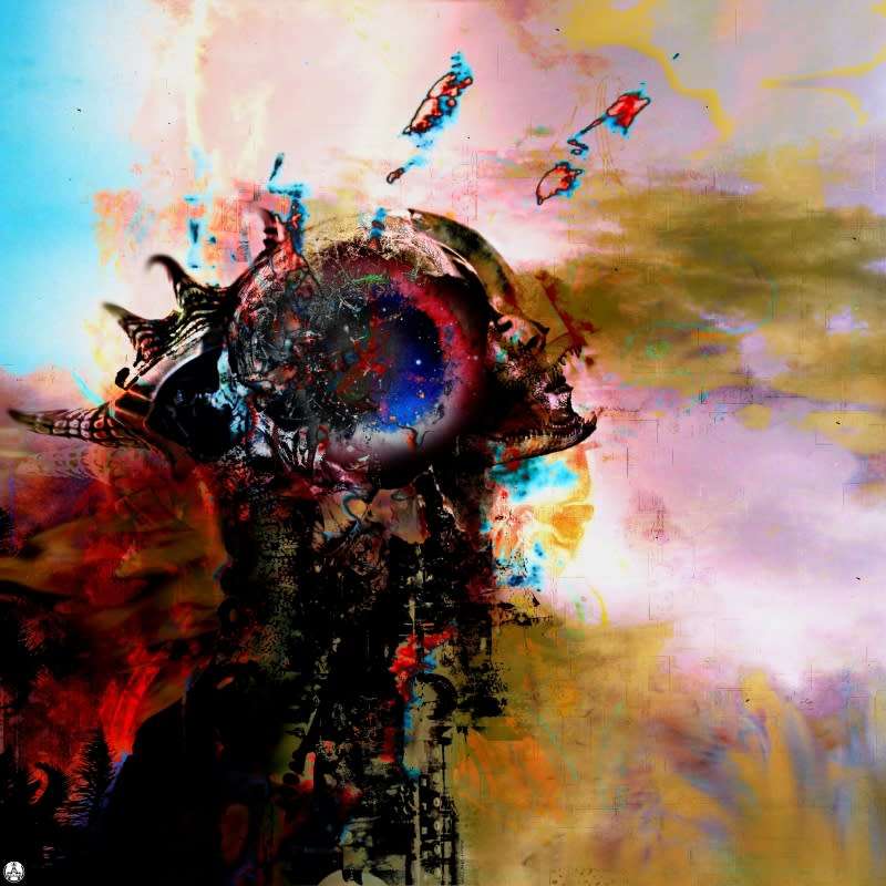 Human-Centred Fine Art by Ras Steyn: Title: `Distant Memory of an Insectopath` - Premium Canvas 1/1