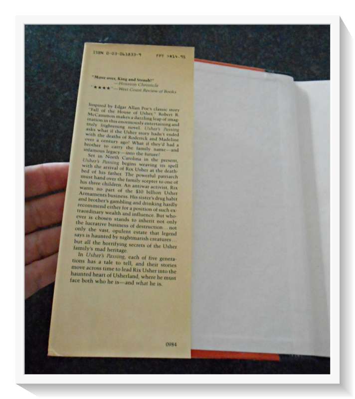 Usher`s Passing by Robert R. McCammon - First Ed. + 1st Print 1984 - Holt, Reinhart & Winston (B+)
