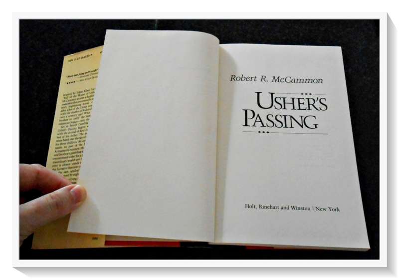 Usher`s Passing by Robert R. McCammon - First Ed. + 1st Print 1984 - Holt, Reinhart & Winston (B+)