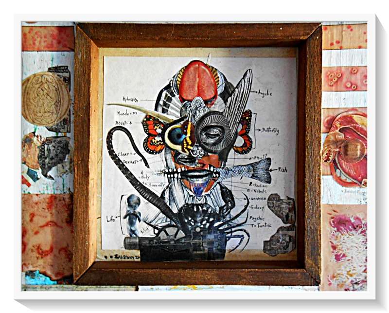 The Enigma of Time by Human-Centred Surrealist Ras Steyn (MFA) - Mixed Medium - 380MM X 380MM
