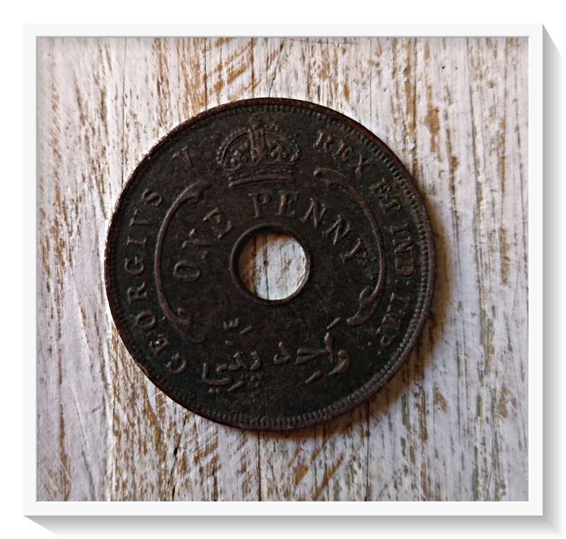 One Penny - British West Africa - GEORGE REX - 1926 Circulated - See Photo*