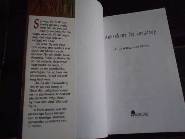 ANOESCHKA VON MECK: Annerkant die Longdrop - Eerste Uitgawe - 1998 - Queillerie - Condition:B