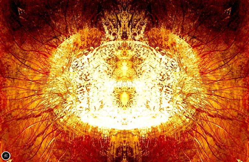 `Singularity Sunday` by Human-Centred Artist Ras Steyn [MFA] - Large Single Premium Mounted Canvas*