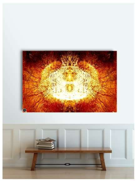 `Singularity Sunday` by Human-Centred Artist Ras Steyn [MFA] - Large Single Premium Mounted Canvas*