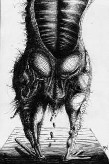 Pop Surrealism: Carnal Cartoon by Ras Steyn - 140mmx180mm - Monochrome Gloss - Handsigned Ed.