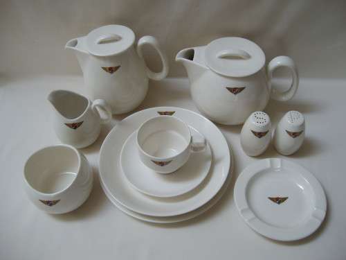 VINTAGE CONTINENTAL CHINA 'JURGENS CARAVANS' 31pc CROCKERY SET c1960's-1970's ~ Collection Only!!!