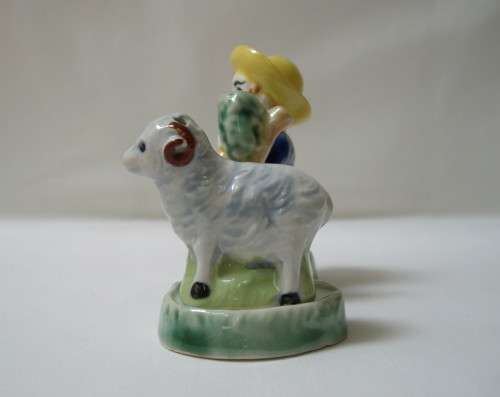 VINTAGE SHEPHERD SALT & PEPPER CRUET SET c1940's