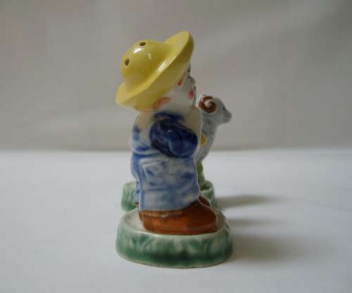 VINTAGE SHEPHERD SALT & PEPPER CRUET SET c1940's