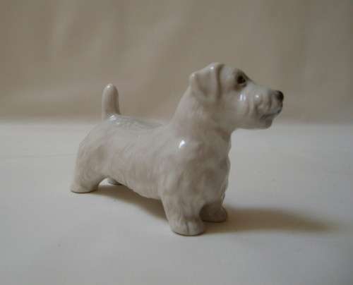 RARE VINTAGE BRANKSOME CHINA SEALYHAM TERRIER FIGURINE