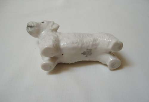 RARE VINTAGE BRANKSOME CHINA SEALYHAM TERRIER FIGURINE