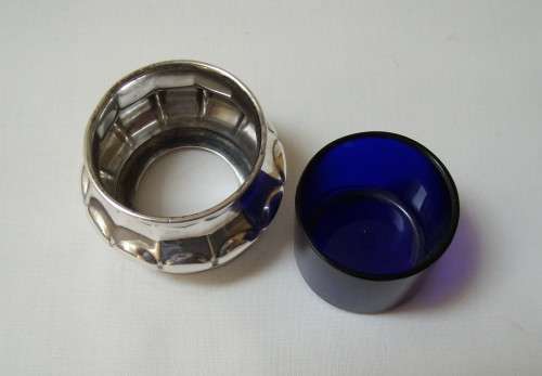ANTIQUE GEORGE V GORHAM BIRMINGHAM HALLMARKED STERLING SILVER OPEN SALT c1912