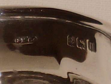 ANTIQUE GEORGE V GORHAM BIRMINGHAM HALLMARKED STERLING SILVER OPEN SALT c1912