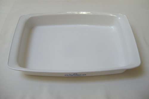 CORNING WARE BLUE CORNFLOWER P-332 12in X 7 1/2in X 2in 2 3/4 QUART OPEN ROASTER LASAGNE PAN