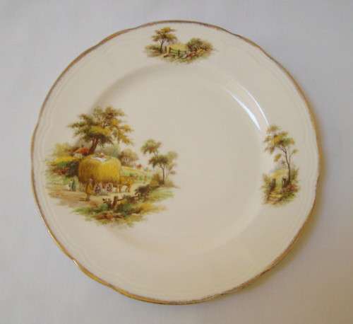 VINTAGE ALFRED MEAKIN 'THE HAYRIDE' 18cm TEA PLATE c1945+ (1 of 4 Available)