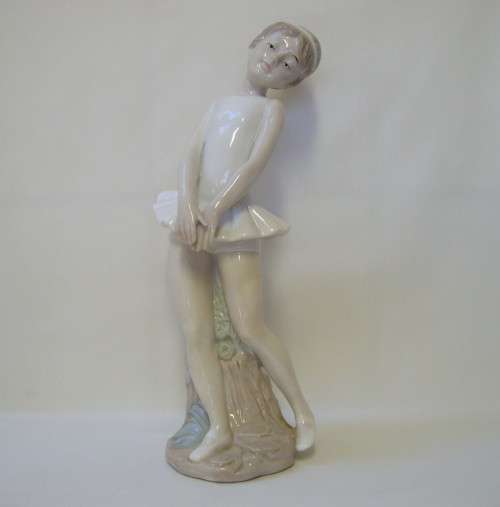 HERITAGE PORCELAIN LLADRO-STYLE 27cm BALLET DANCER FIGURINE