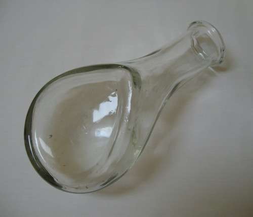 VINTAGE MEN'S GLASS URINAL BOTTLE c1900's
